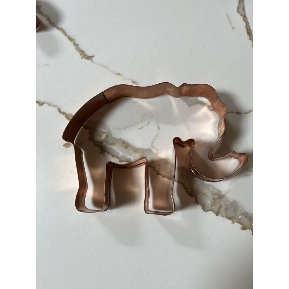 Lot Of 9 Martha Stewart by Mail Noah's Ark Copper Cookie Cutter Kit Set